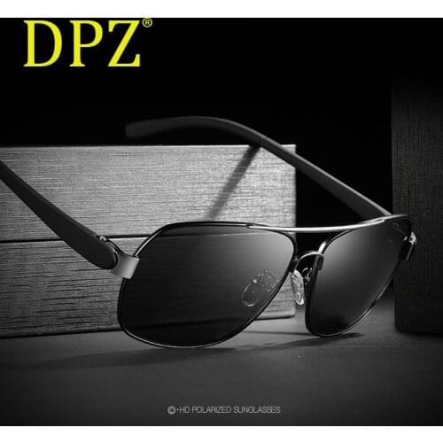 New Mens Driving Polarized Sunglasses Brand Design Luxury Retro Polaroid Lens UV400 Sunglasses oculos de sol Coating with box