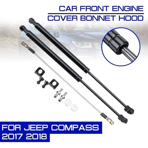 Struts Bar Car Front Engine Cover Hood Shock Lift Strut Support Props Rod Arm Gas Spring Bracket For Jeep Compass 2017 2018