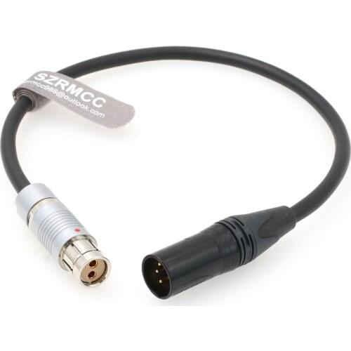 XLR 3 Pin Male to Fischer 2 Pin Female Power Cable for ARRI Alexa XT SXT Cameras