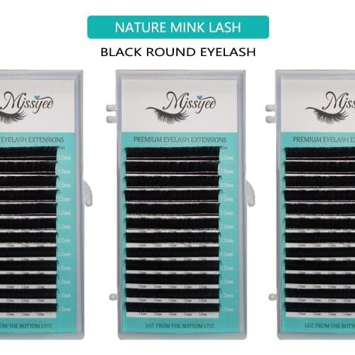 0.15 C 8-15mm Lengths Mix Tray premium sable false natural matte black eyelash extension wholesale cilia makeup cilios