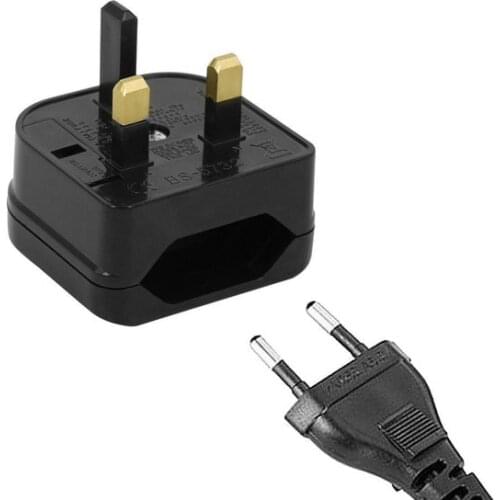1 PC European Euro EU 2 Pin To UK 3Pin Power Socket Travel Plug Charging 3Pin Power Plug Adapter Converter TXTB1 Dropshippping