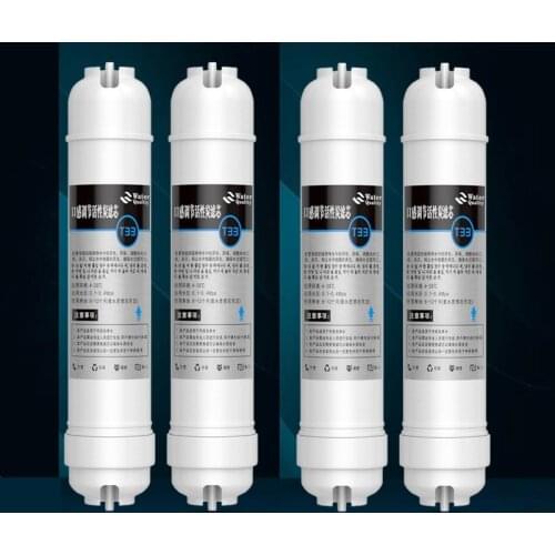 10Inch Water Purifier Filter Element Small T33 Coconut Shell Rear Activated Carbon Universal Accessory Cartridge Reverse Osmosis