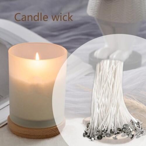 100 Pcs Cotton Candle Wick Candle Core for Handmade Candles Making Accessories for Party Supplies 15cm