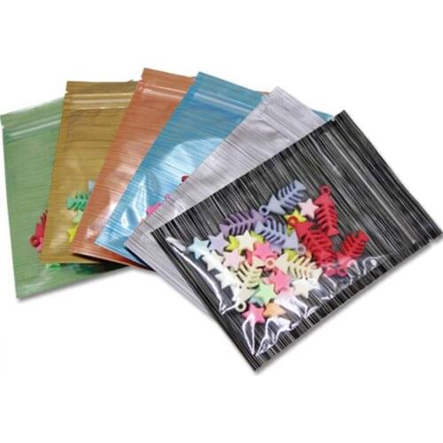 20pcs Plastic Storage Ziplock Resealing Bags for Earing Jewelry Sample Cable Orgnizer Packaging Reusable Bag