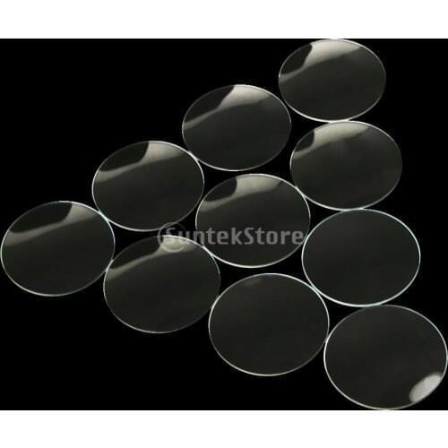 20 Pieces Pack Domed Mineral Glass Watch Lens Parts for Watchmaker 17.5mm
