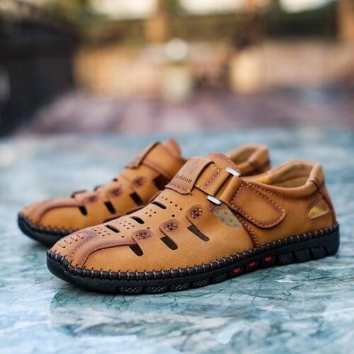 2021 summer breathable beach sandals mens outdoor leisure walking shoes mens zapatos hombre обувь мужская летняя Big size38-48