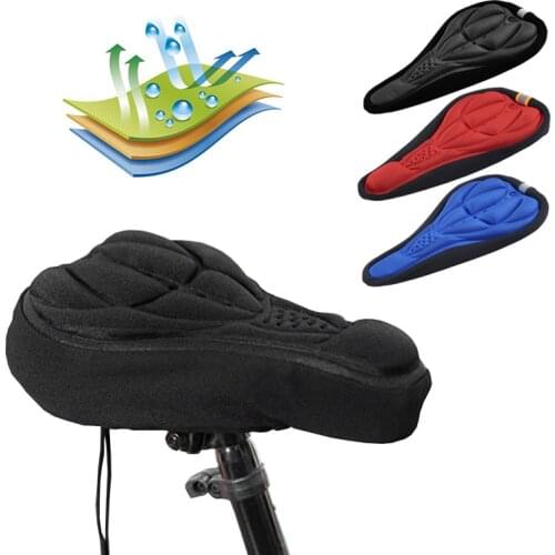 3D Bicycle Saddle Thick Soft Bike Cushion Stereo Pad Foam Seat Covers Breathable Cycling Cushion For Bicycle Bike Accessories