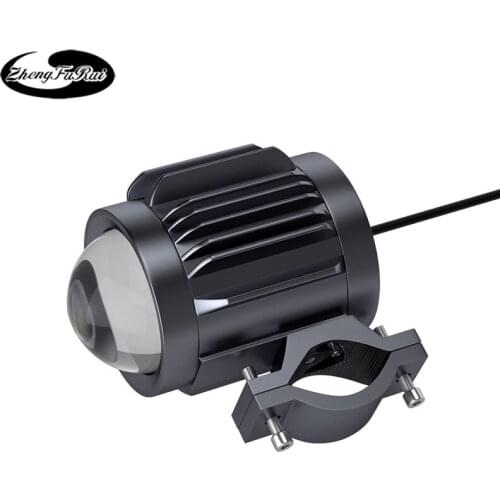 Golden Glory car headlights External three-color flashing lights Convex lens motorcycle spotlights Electric car lights