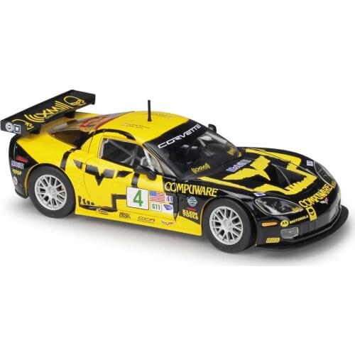 Bburago 1:24 Corvette C6R Racing Car Static Simulation Diecast Alloy Model Car