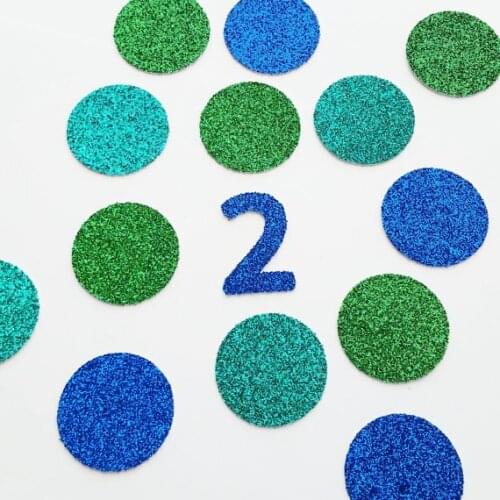 Glitter Peacock Themed custom number Birthday Confettis for Baby Shower Table Decoration party wedding scatters cards
