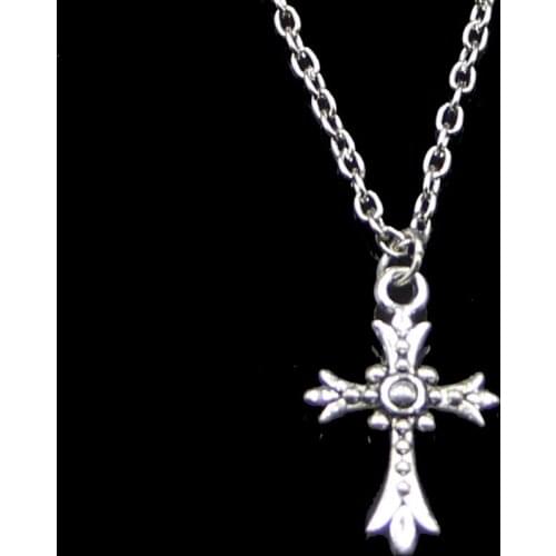 Fashion 24*15mm Cross Pendant Necklace Link Chain For Female Choker Necklace Creative Jewelry party Gift