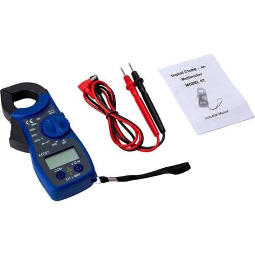 Professional Portable Mt87 Digital Clamp Meter Multimeter Dc Ac Voltage Current Tongs Resistance Amp Ohm Tester Electronic