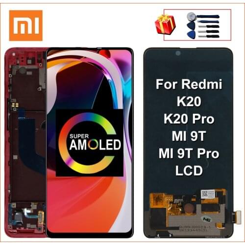 6.39" AMOLED For Xiaomi Redmi K20 Pro LCD 9T Display Touch Screen Digitizer Assembly Replace Parts For Xiaomi Mi 9T Pro K20 Lcd