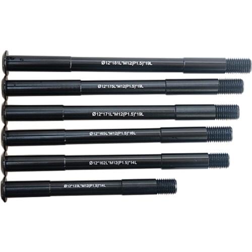 Road Bike Shaft Front Hub Rear Hub Skewers 12mm MTB Thru Axle Wheel Axis Hub Shaft 12x142 12x100 12x148 MM