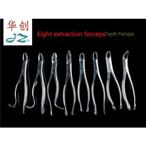 JZ Medical oral cavity Dental dentistry surgical instrument adult Maxilla Lower jaw extraction teeth forceps 304 Stainless steel