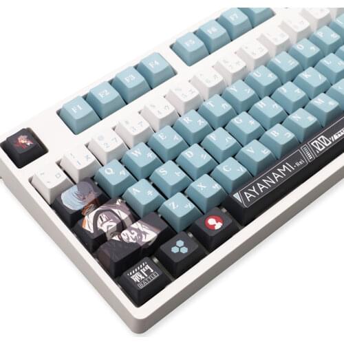 108 Keys/set Anime EVA Ayanami Keycap for Cherry MX Switch PBT sublimation keycap cherry height mechanical keyboard cap