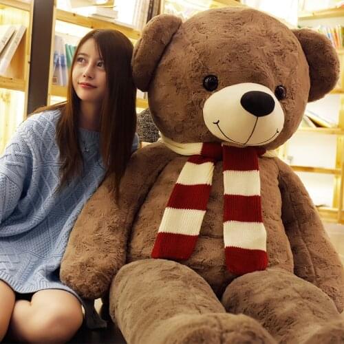 Cute Huge Teddy Bear Stuffed Animals Doll Teddy Bear Plush Toy Big Plush Christmas Toy Girlfriend Birthday Kawaii Gift 2m AA60MR