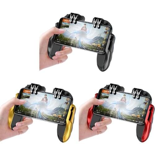 Mobile Game Controller with Fan Compatible PUBG 6 Finger Control Handle