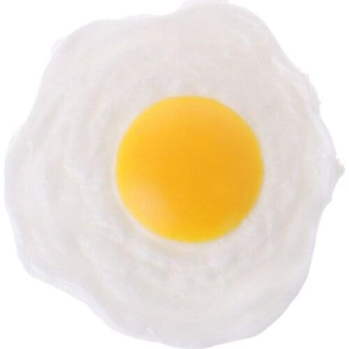 NEW Sticky Rubber Egg Squeeze Kitchen Food Toy Pretend Play Cooking Gag Joke Toy