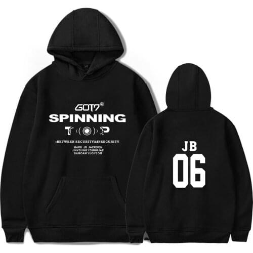 Aikooki New Arrival GOT7 Hoodies Men/Women Fashion Casual Hip Hop Hoodie Print GOT7 Mens Sweatshirt Clothes