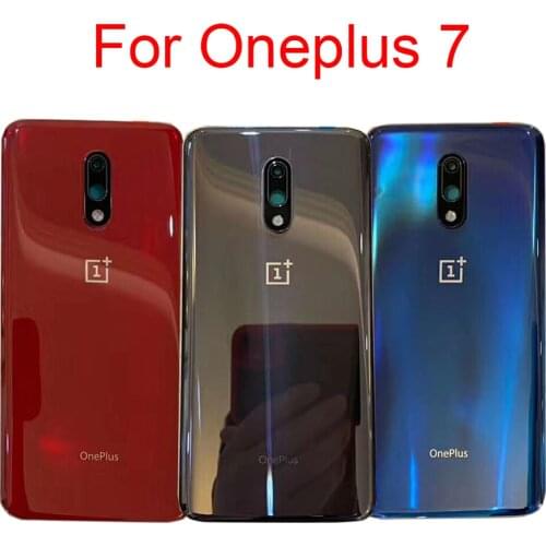 Original Glass Back Case For OnePlus 7 Battery Cover Back Rear Door Housing Replacement Parts For Oneplus7 Back Housing