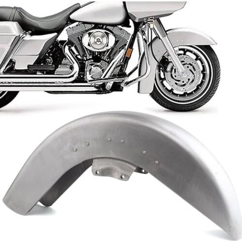 Motorcycle Front Fender Unpainted Steel Mudguard For Harley Touring Road King Electra Glide Street Glide Ultra 1989-2013