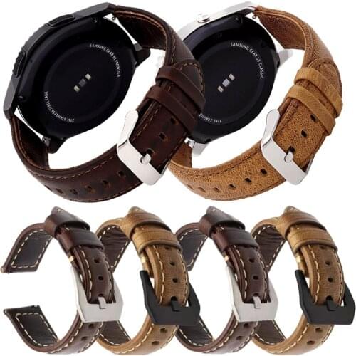 Genuine Leather Strap For Xiaomi Huami Amazfit GTR 47/42mm Bracelet Belt Band for Amazfit Stratos 3 GTS Bip S 20/22mm Wristbands