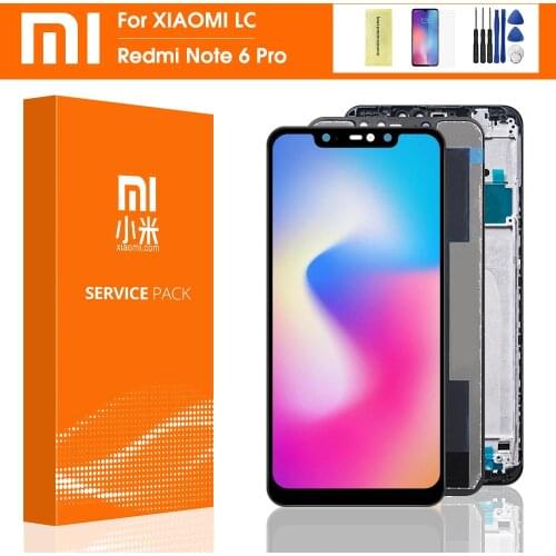 10-Touch Original 6.26 for Xiaomi Redmi Note 6 Pro LCD Display Screen Digitizer With Frame Replacement For Redmi Note 6 Pro LCD