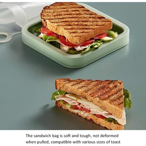 1Pcs Sandwich Toast Bento Box Lunch Box Portable Take-out Lunch Box Student Office Worker Lunch Box