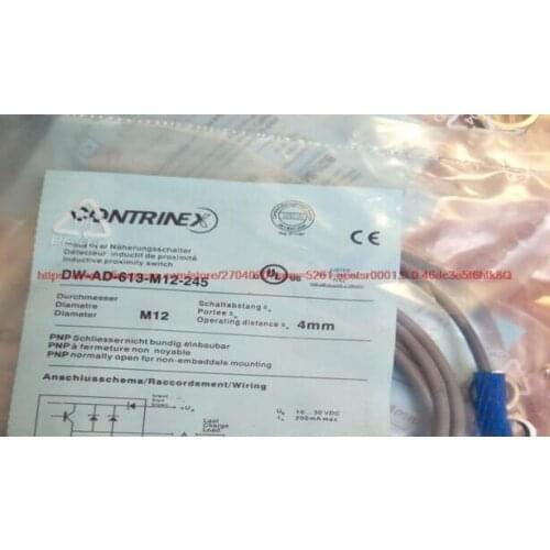 100% NEW DW-AD-613-M12-245 M12 inductive proximity switch DC three-wire PNP normally open sensor