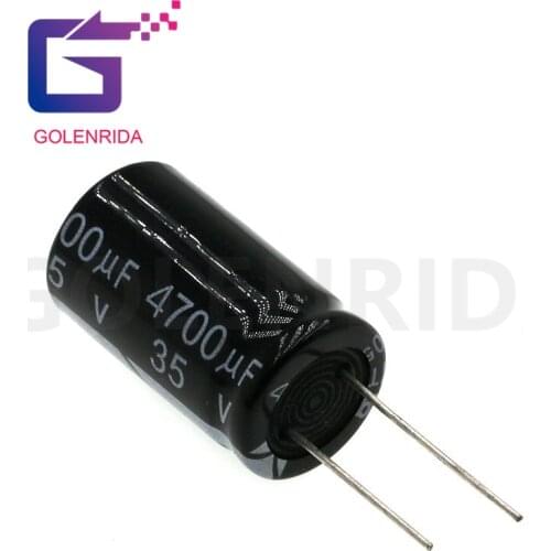 2PCS Electrolytic capacitor 35V4700uF 18*32mm aluminum electrolytic capacitor 4700uf 35v
