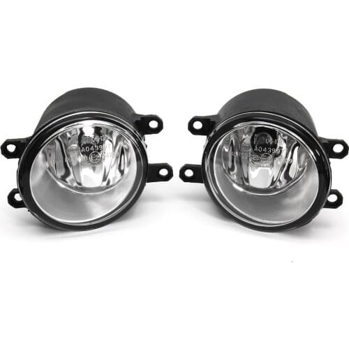 2Pcs H11 Car Front Bumper Left/Right Fog Light Lamp+Black Grille Covers Switch H11 Bulbs for Toyota Corolla 2008 2009 2010