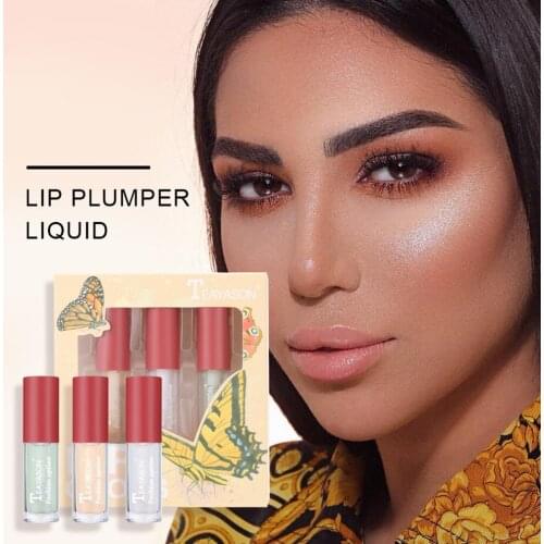 3pcs/box Lipstick Lip Gloss Portable Mini Lip Glaze Lipstick Lip Gloss Blush Lip Gloss Diamond Box Beauty Makeup Tool