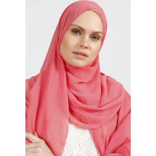 5 li Purple Cream Brown Red Pink Crepe Chiffon Shawl Female Hijab Shawl Foulard Hijab Dubai Model Hijab Modern Turkey