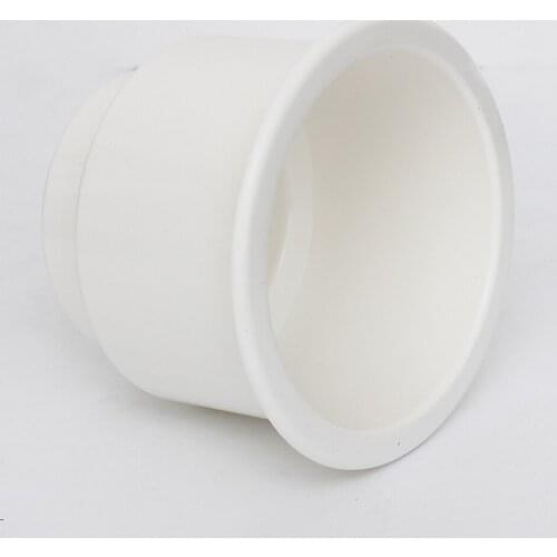 White No Holes Plastic Cup Drink Insert Boat RV Car Easy Install