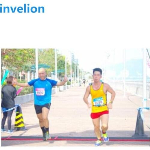 Timing chip UHF RFID bib tag with foam protection resist body influence for marathon timing system