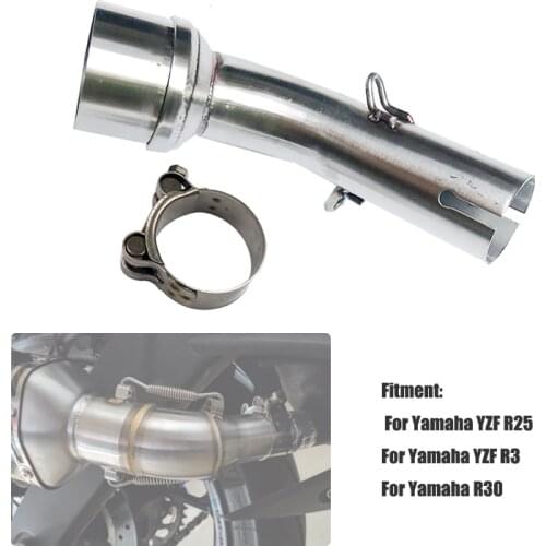 For YAMAHA YZF R25 R30 R3 2014-2019 2018 Motorcycle Motorbike Original Factory Exhaust Mid Connecting Link Pipe Adapter Elbow