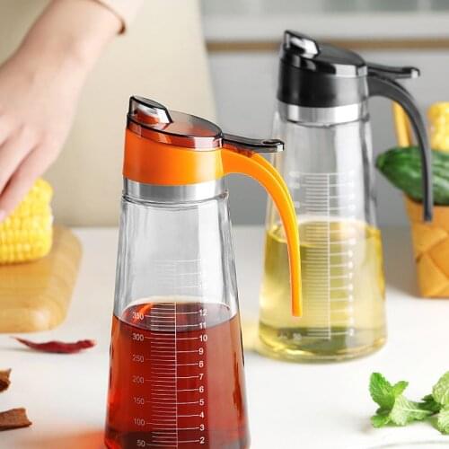Cooking Seasoning Oil Bottle Sauce Bottle Glass Storage Bottles for Oil and Vinegar Creative Oil Dispenser For Kitchen Accessory