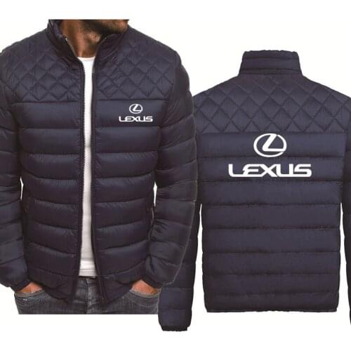 Mens Zip Jacket Lexus Car Logo Printing Spring Autumn Casual Jacket High Quality Cotton Thicken Warm Wool Fleece Mens Jacket