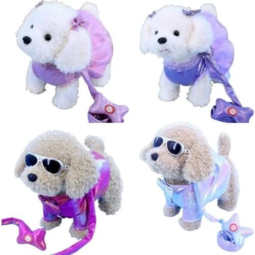 4XBC Music Mechanical Electric Puppy Plush Sing and Dance Dog Toy for Kids