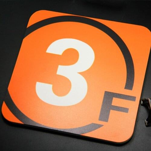 Floor Sign PVC With UV Printing Indoor With Outdoor Thickness 8mm 20x20cm PVC