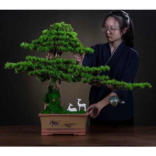 Desktop Large Artificial Plants Flower Pots Decorative Fake Plants Home Accessories Living Room Decoration Artificial Tree Pots