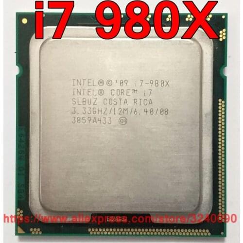 Original Intel CPU Core i7-980X Processor Extreme Edition i7 980X 3.33GHz 12M 6-Core LGA1366 free shipping speedy ship out