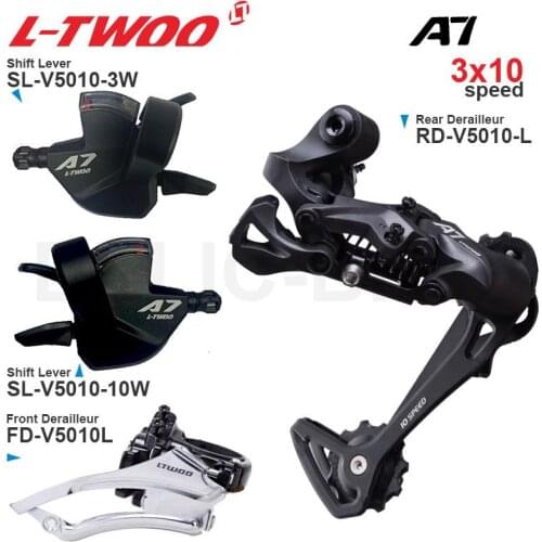 LTWOO A7 3x10 speed Groupset with 3x10v Shifter Front/Rear Derailleur SUGEK M6010 Cassette Sprocket as M4100 M6000 for MTB bike