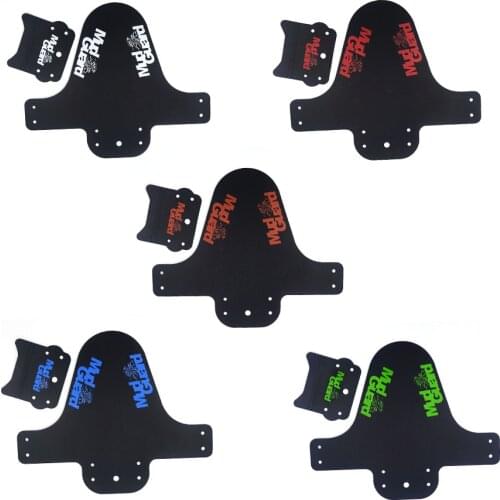 WolFAce 5 Color Plastic Colorful Bicycle Fenders Front Rear Bike Mudguard Mud Fender Bike Wings Guard Cycling Accessories