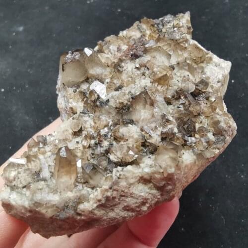 180.8gNatural rare crystal hexagonal feldspar mineral specimen healing energy QUARTZ GEM home decoration teaching collection