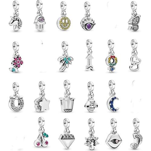 Free Shipping Authentic 925 Sterling Silver Me My Hanging Charm Fit Original Pandora Bracelet For Women DIY Jewelry S925 Beads
