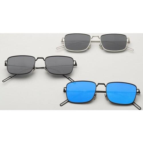 Square Sunglasses Men Designer Fashion Stylish Metal Shades Protect Sun Shades Eyewear Women Vintage Gafas De Sol Hombre