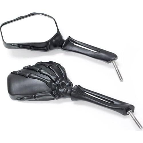 Brand new High quality Black Custom Motorcycle Skeleton Mirrors For HONDA CB125 CB250 CB400 CB600 CB900 All Universal