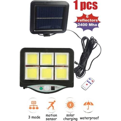 Seperable Outdoor LED Solar Light Motion Sensor Waterproof Sunlight Garden Decoration Street Solar Powered Wall Lamp remote indo